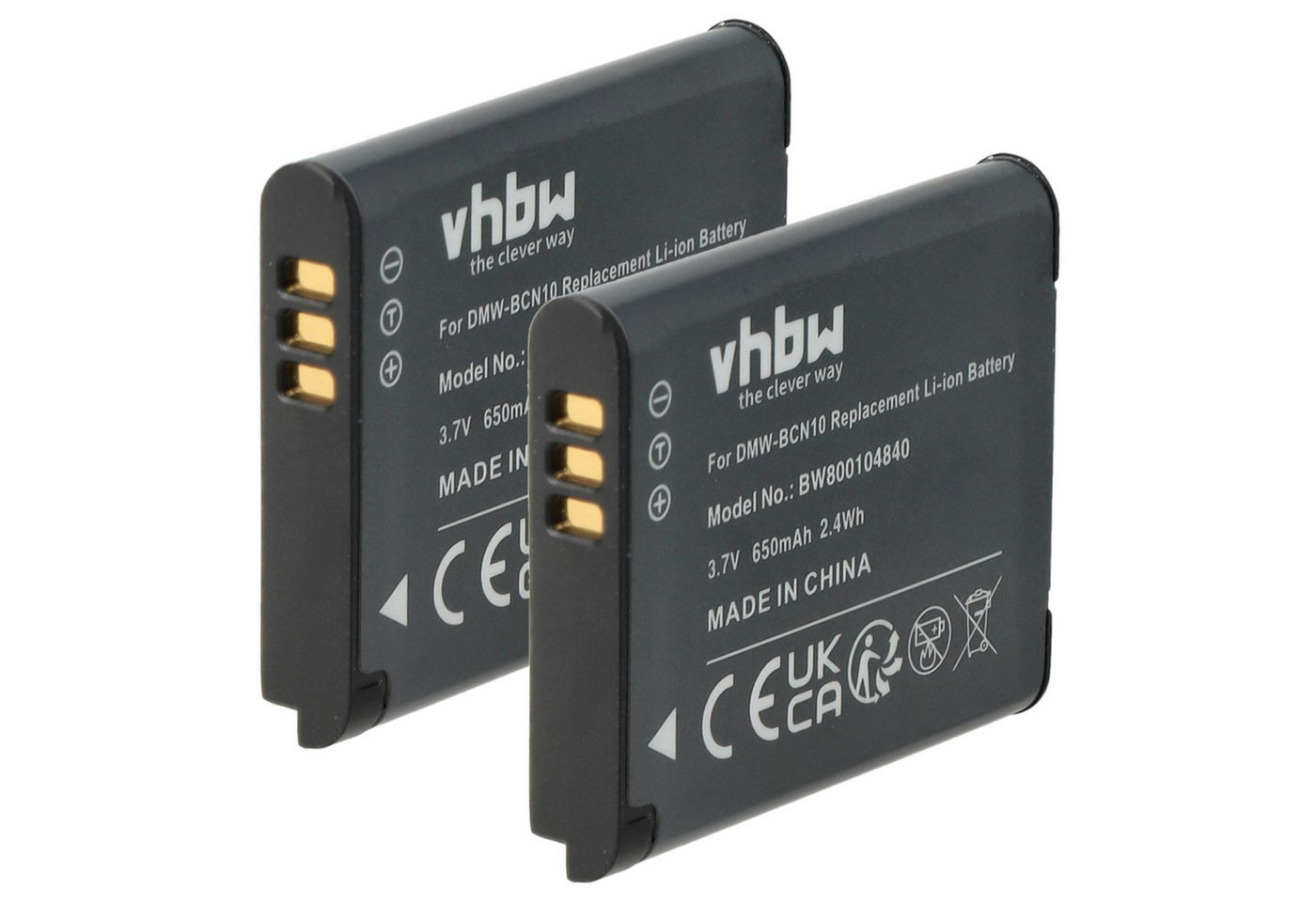 vhbw passend für Leica C Digitalkamera / Kamera (650 mAh, 3,7 V, Li-Ion) Kamera-Akku Li-Ion 650 mAh von vhbw