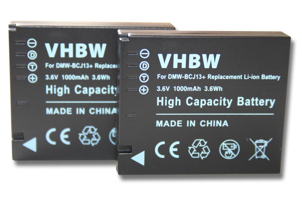 vhbw passend für Leica D-Lux 5, 6 Kamera (1000 mAh, 3,6 V, Li-Ion) Kamera-Akku Li-Ion 1000 mAh von vhbw