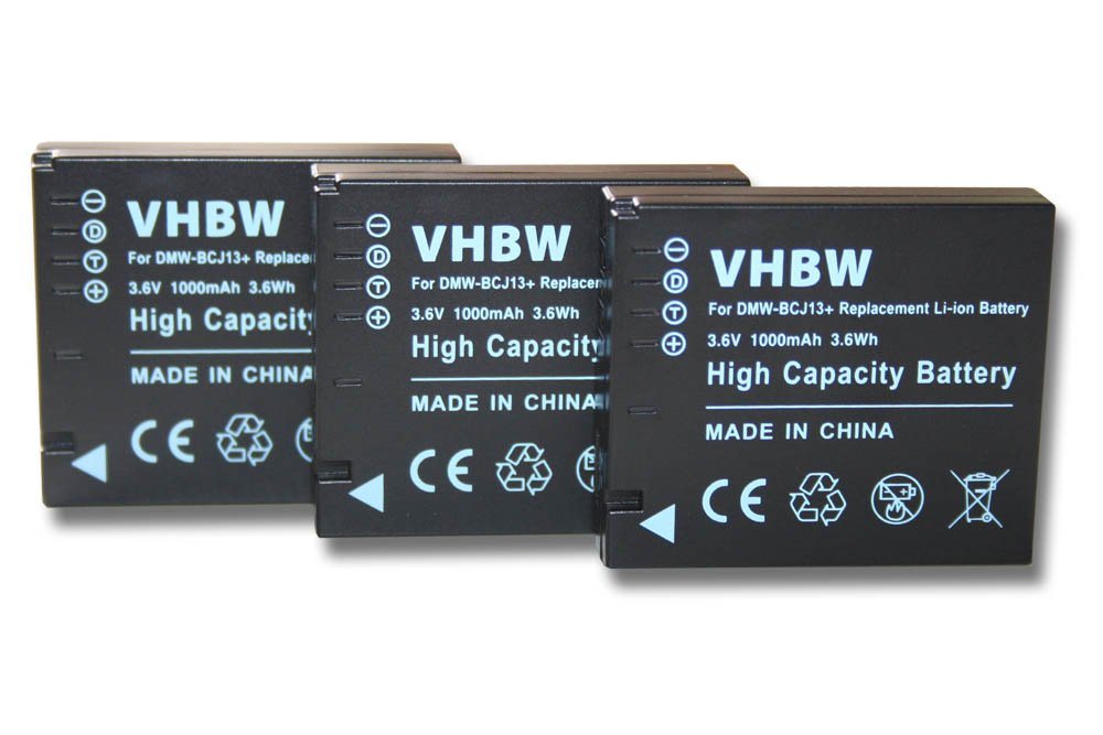 vhbw passend für Leica D-Lux 5, 6 Kamera (1000 mAh, 3,6 V, Li-Ion) Kamera-Akku Li-Ion 1000 mAh von vhbw