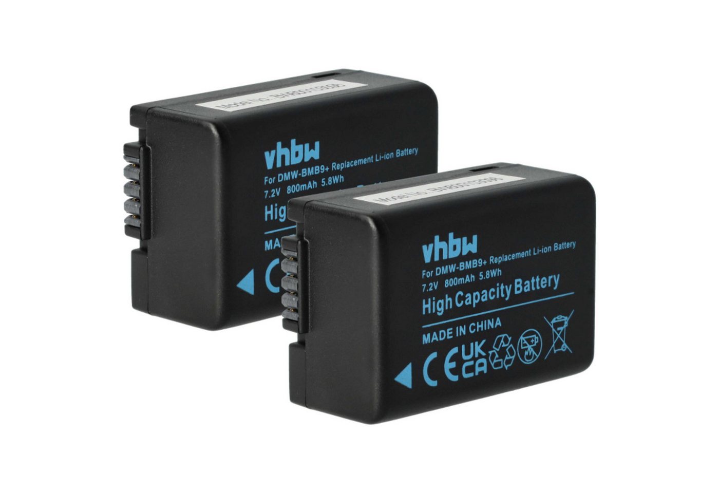 vhbw passend für Leica V-Lux 2, 3 Digitalkamera / Kamera (800 mAh, 7,2 V, Kamera-Akku Li-Ion 800 mAh von vhbw