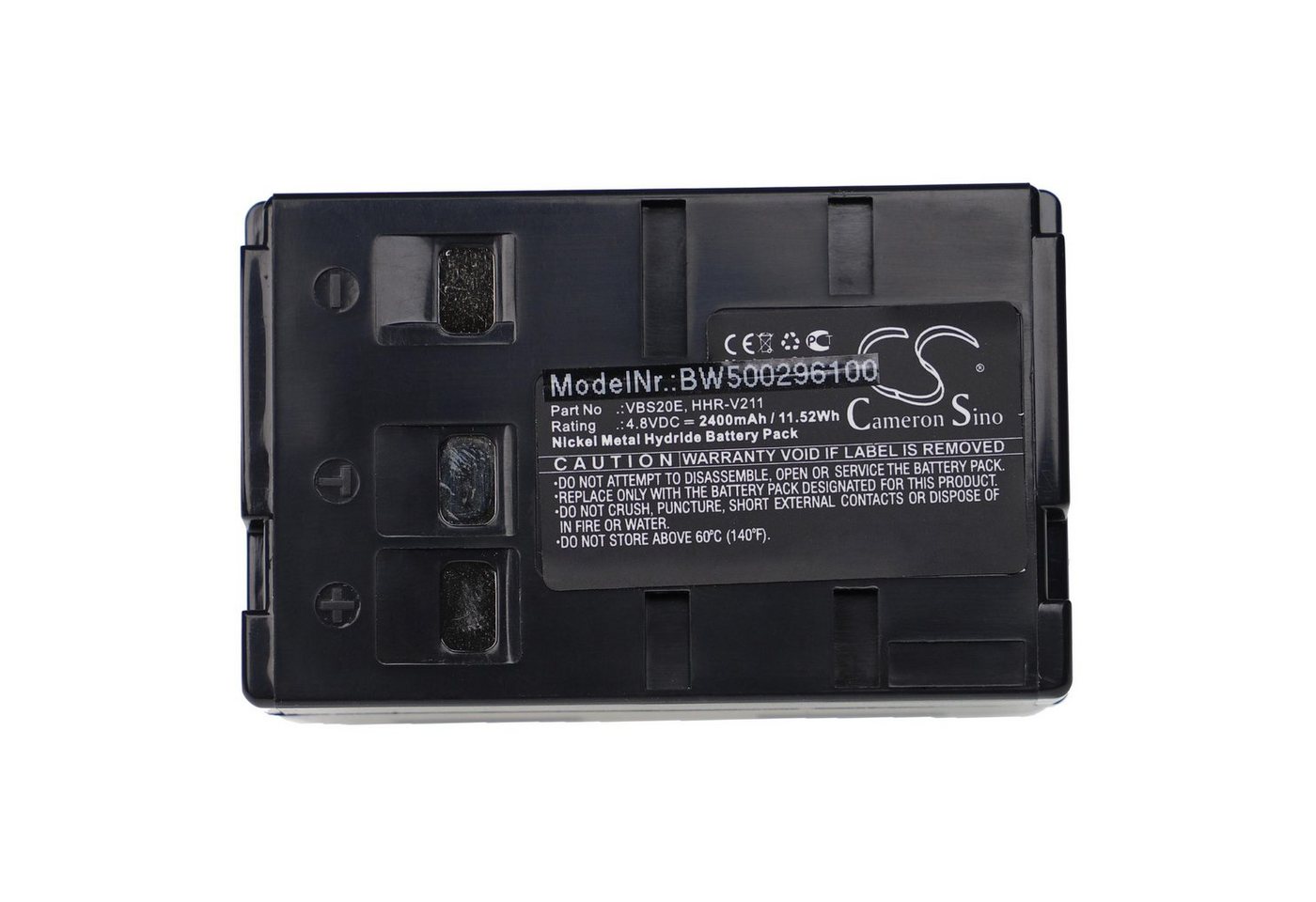 vhbw passend für METZ 9747, 9745, 9783, 9748 Camcorder Analog (2400 mAh, Kamera-Akku NiMH 2400 mAh von vhbw