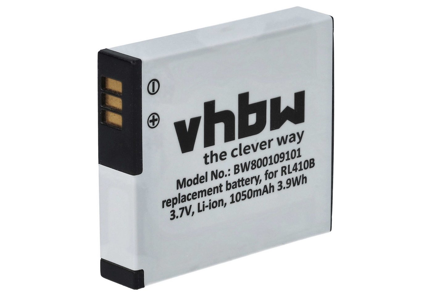 vhbw passend für Maginon Action Cam AC-800W Camcorder (1000 mAh, 3,7 V, Kamera-Akku Li-Ion 1000 mAh von vhbw