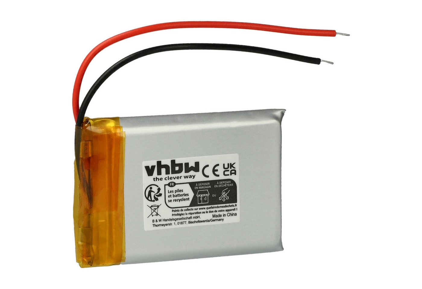vhbw passend für Marshall Major II, III Kopfhörer (650 mAh, 3,7 V, Li-Ion) Akku Li-Ion 650 mAh von vhbw