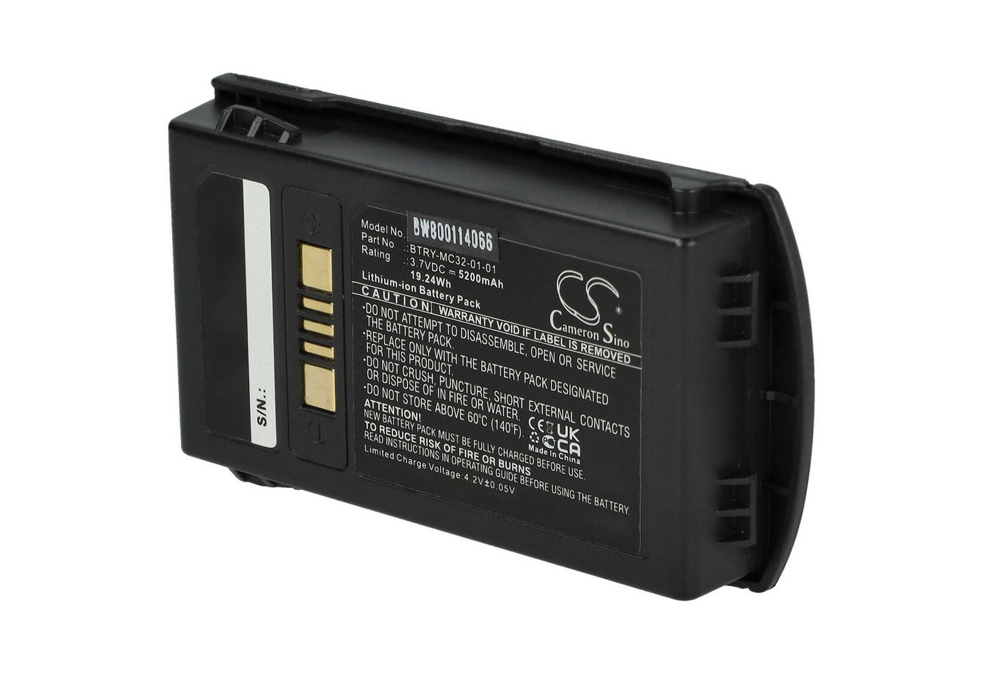 vhbw passend für Motorola Symbol MC3200, MC32N0 Business & Industrie & Funk Akku Li-Ion 5200 mAh von vhbw