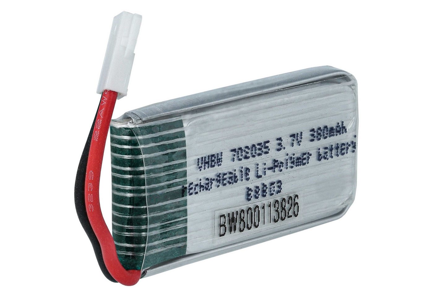 vhbw passend für Mould King 33041C Quadrocopter Modellbau Drohne (380 mAh, Drohnen-Akku Li-Ion 380 mAh von vhbw