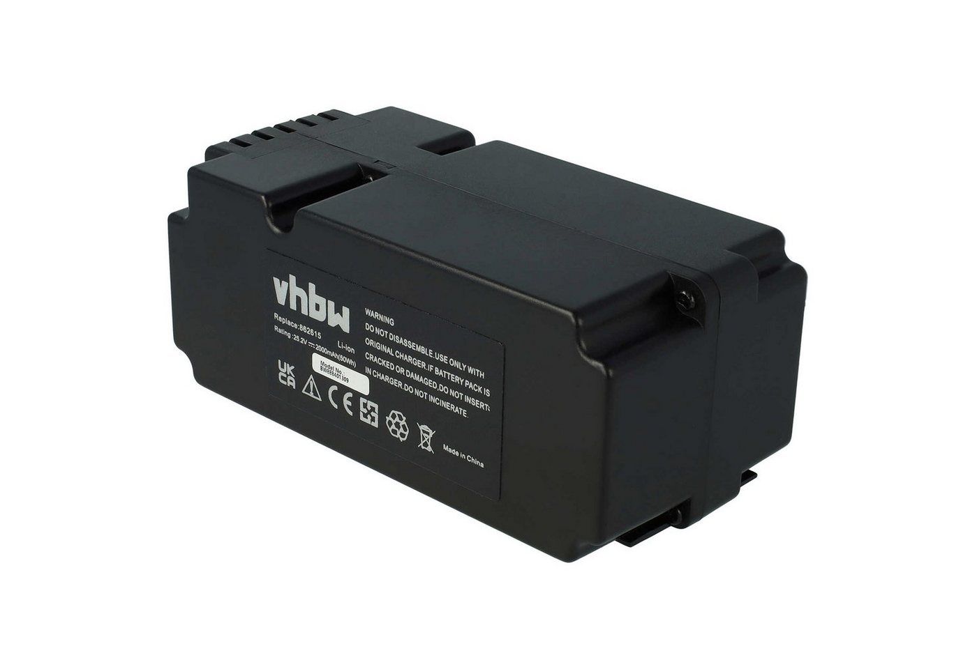 vhbw kompatibel mit Mr.Gardener MR 600, MR 400 Akku Li-Ion 2000 mAh (25,2 V) von vhbw