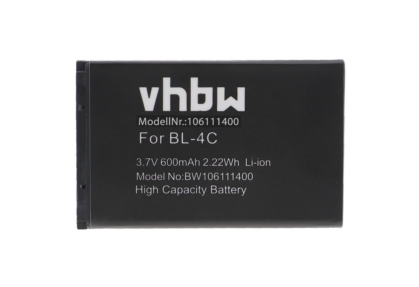 vhbw kompatibel mit NGM Boris Smartphone-Akku Li-Ion 600 mAh (3,7 V) von vhbw