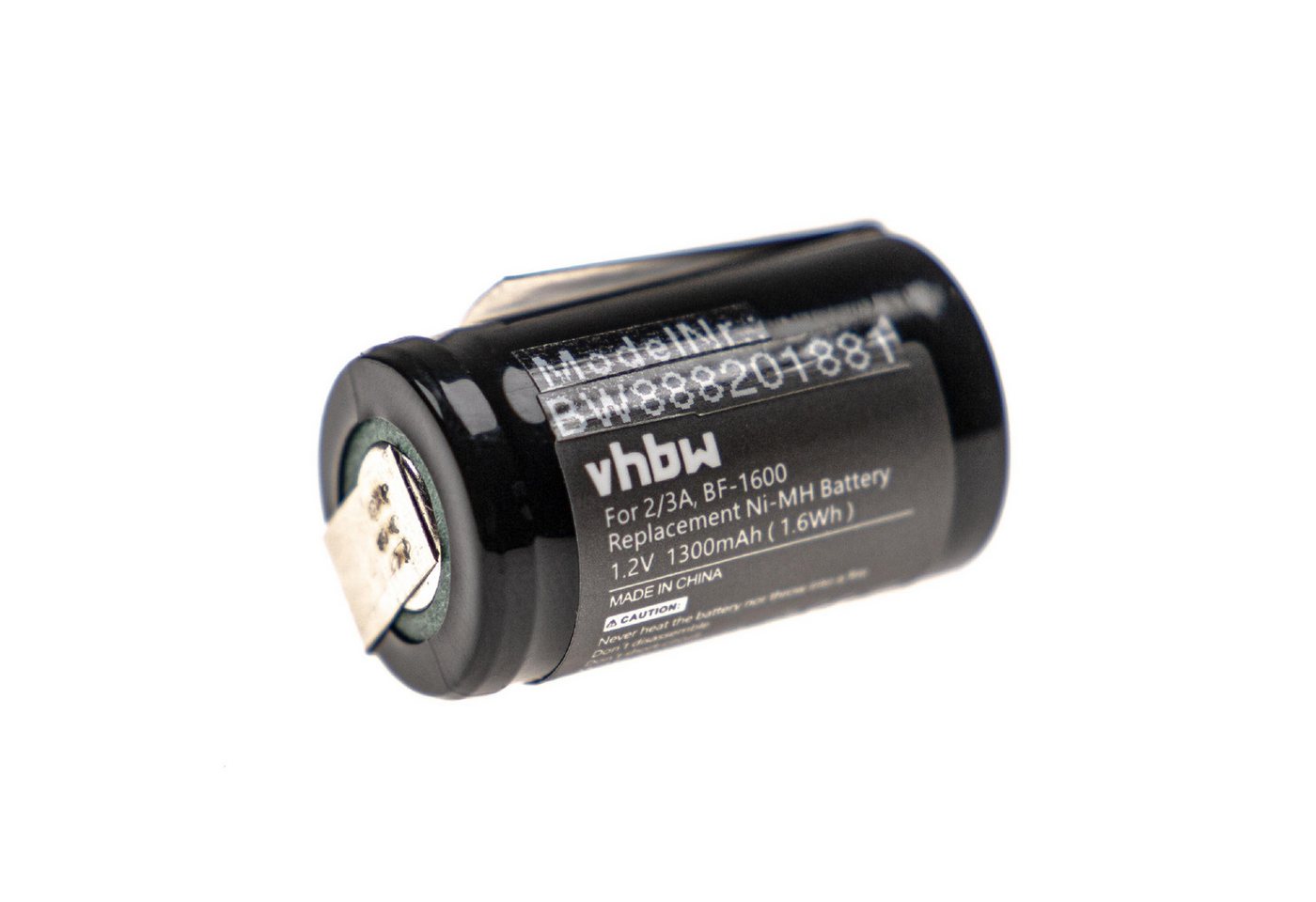 vhbw passend für Panasonic ER398, ER201 Haushalt Rasierer (1300 mAh, 1,2 V, Akku NiMH 1300 mAh von vhbw