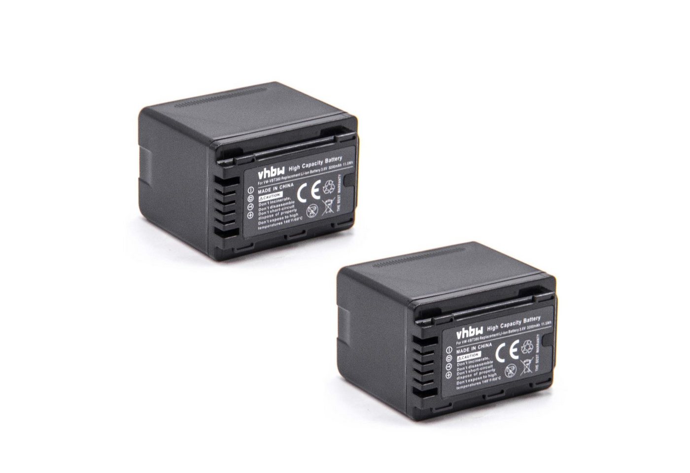 vhbw passend für Panasonic HDC-SDX1, HDC-T55, HDC-SD80, HDC-T50, HDC-SD90 Kamera-Akku Li-Ion 3200 mAh von vhbw
