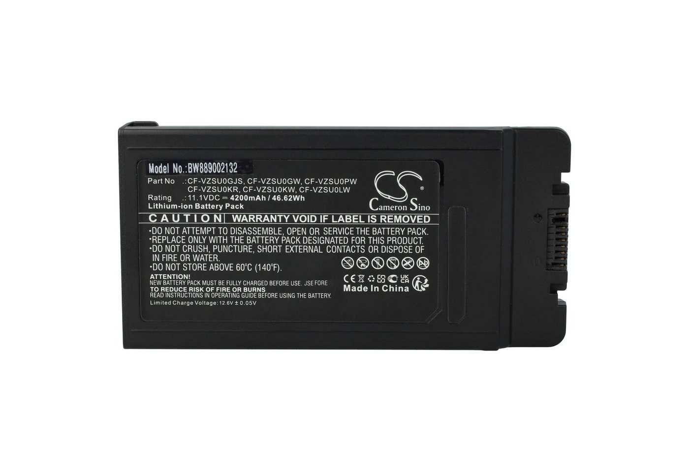 vhbw kompatibel mit Panasonic Toughbook CF-54 Prime Laptop-Akku Li-Ion 4200 mAh (11,1 V) von vhbw