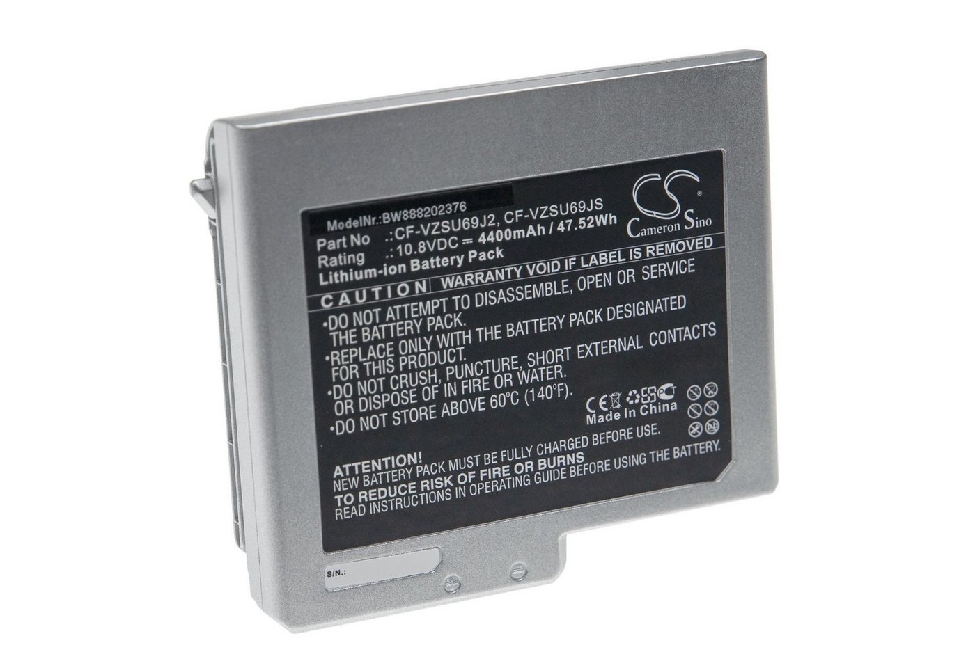 vhbw kompatibel mit Panasonic Toughbook CF-B11, CF-B10 Laptop-Akku Li-Ion 4400 mAh (10,8 V) von vhbw