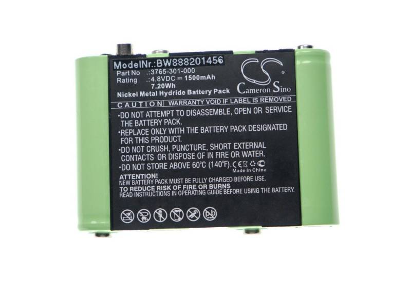 vhbw passend für Peli 3769, 3765, 3760Z0, 3715Z0 LED ATEX 2015 Taschenlampe Akku NiMH 1500 mAh von vhbw