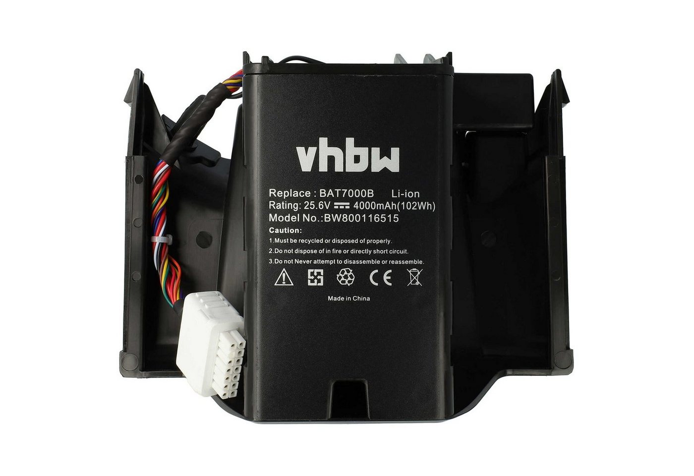 vhbw kompatibel mit Robomow Premium RC304, RC302 Akku Li-Ion 4000 mAh (25,6 V) von vhbw