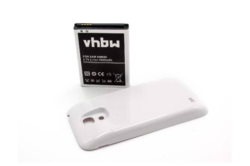 vhbw kompatibel mit Samsung Galaxy GT-i9192, GT-i9190, GT-i9195 Smartphone-Akku Li-Ion 3800 mAh (3,8 V) von vhbw