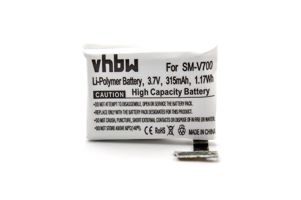 vhbw passend für Samsung Galaxy Gear V700 Smartwatch (315 mAh, 3,7 V, Akku Li-Polymer 315 mAh von vhbw