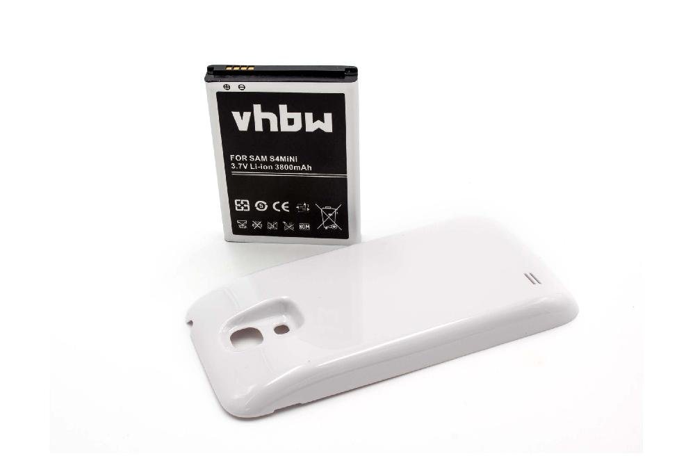 vhbw kompatibel mit Samsung Galaxy S4 Mini Duos, S4 Mini, GT-i9198 Smartphone-Akku Li-Ion 3800 mAh (3,8 V) von vhbw