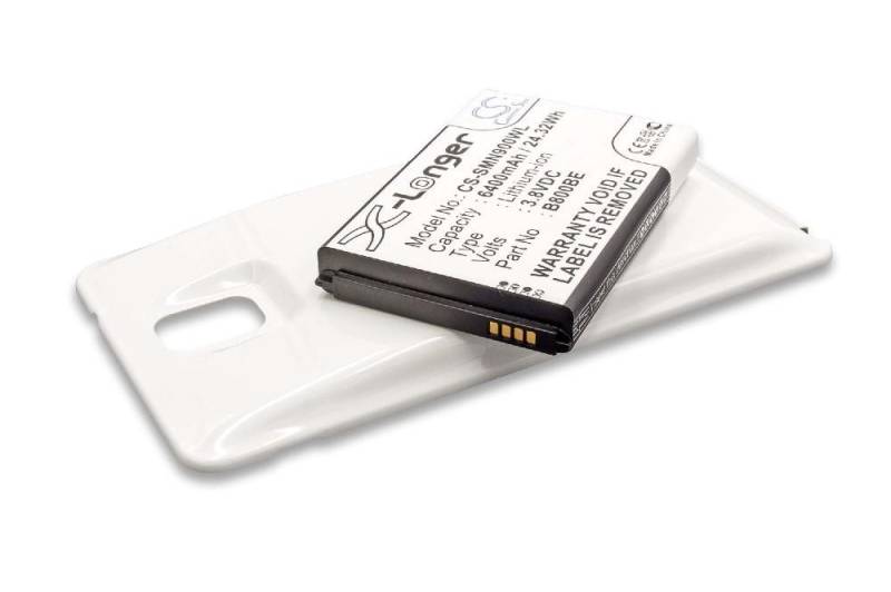 vhbw passend für Samsung Galaxy SM-N900A, SM-N900K, SM-N900P Mobilfunk Smartphone-Akku Li-Ion 6400 mAh von vhbw