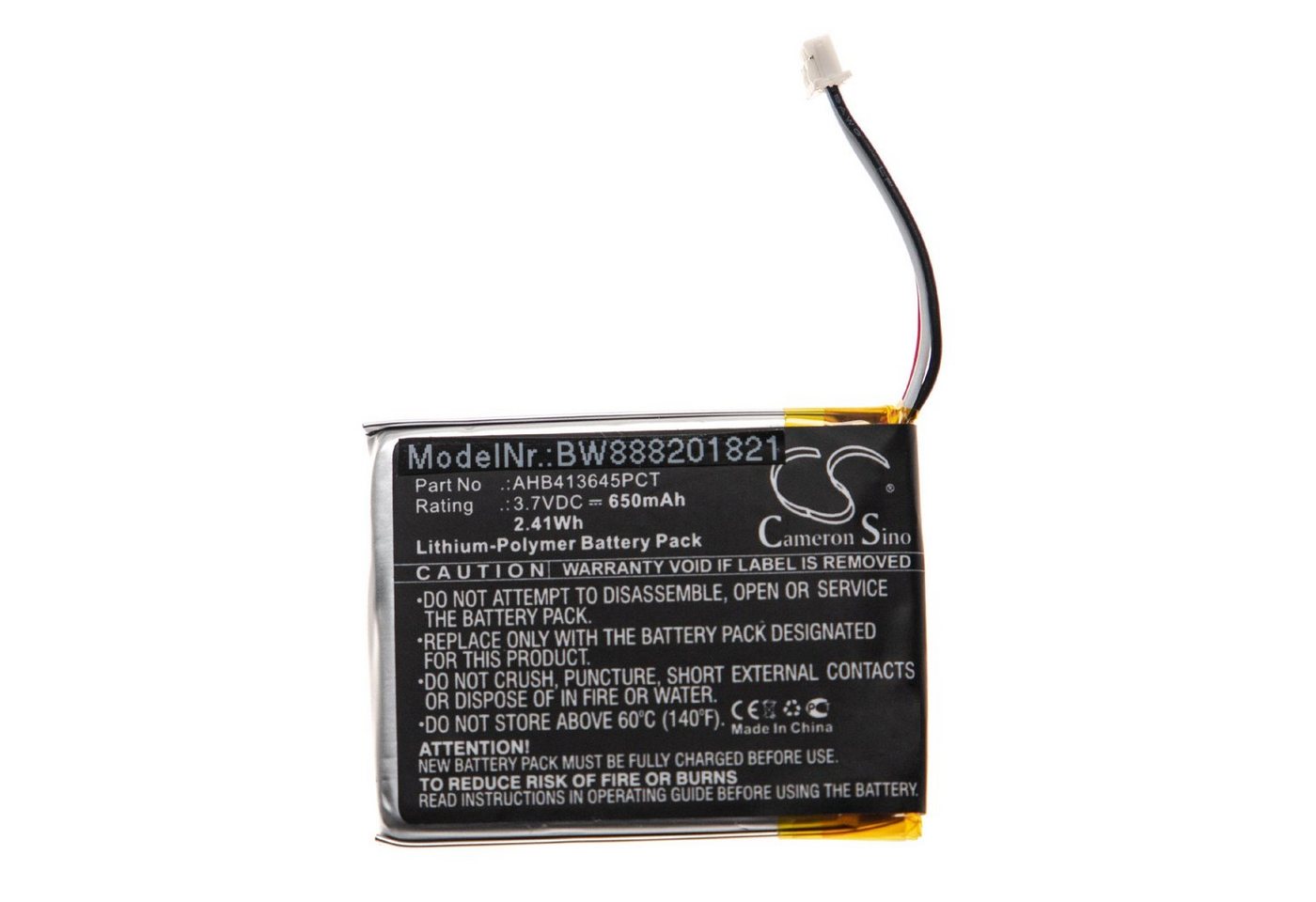 vhbw passend für Sennheiser PXC 550, PXC 550-II, MB 660 Kopfhörer (650 mAh, Akku Li-Polymer 650 mAh von vhbw