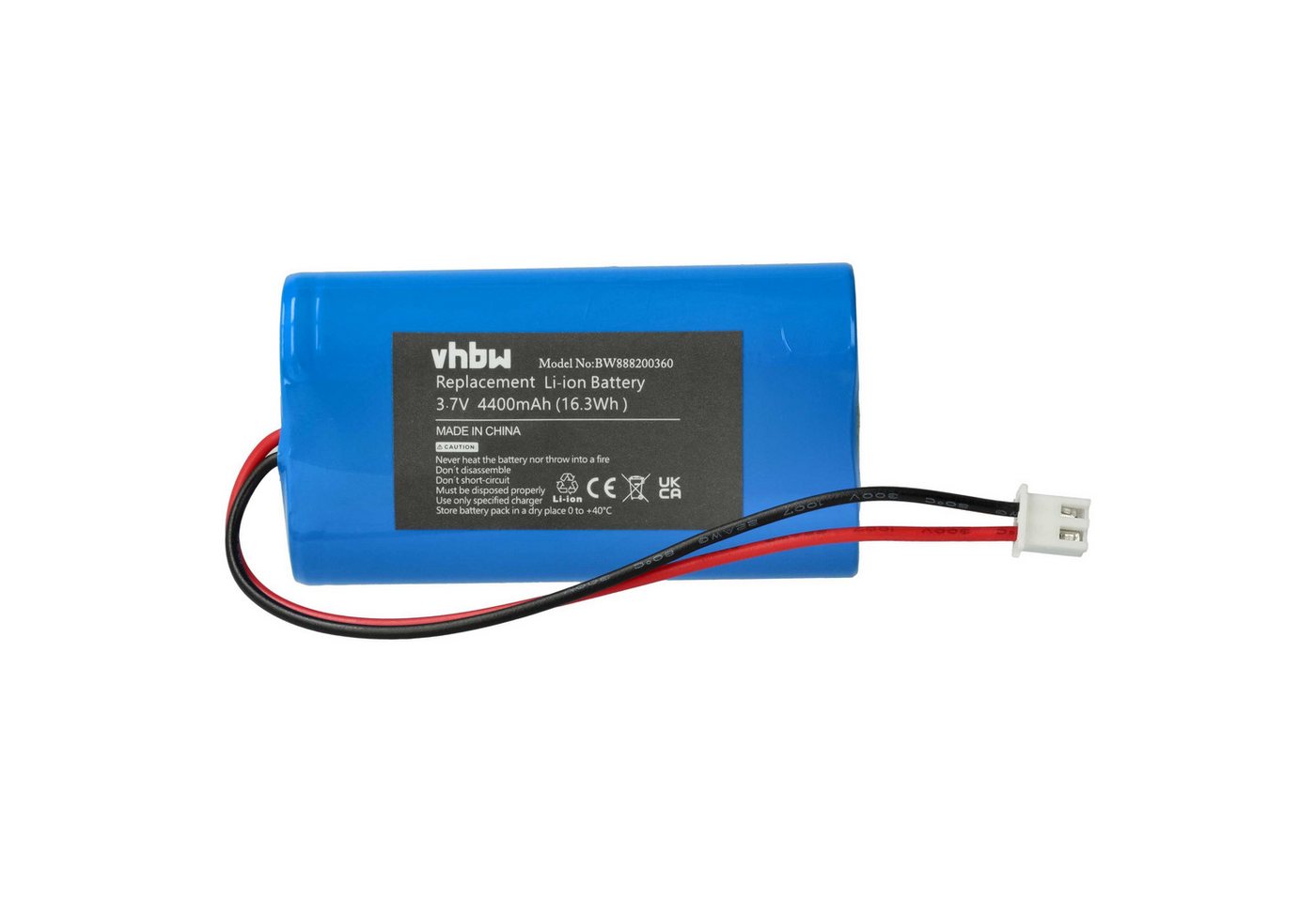 vhbw kompatibel mit Sigor Nuindie Floor, Nuindie Mini, Numotion, Nuindie Akku Li-Ion 4400 mAh (3,7 V) von vhbw