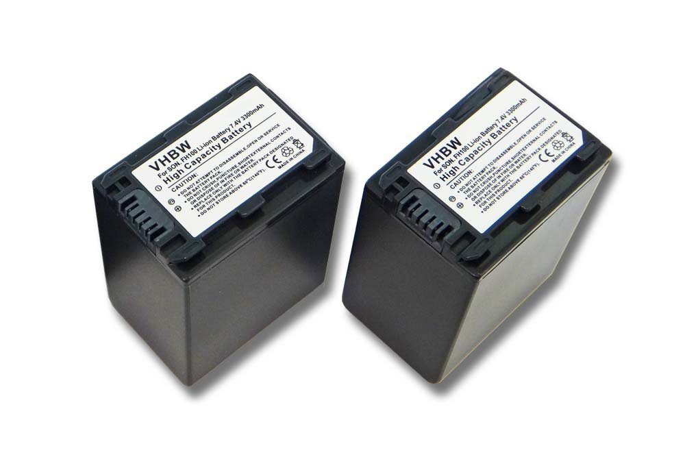 vhbw passend für Sony Alpha DSLR-A230, DSLR-A230L, DSLR-A230Y, DSLR-A290 Kamera-Akku Li-Ion 3300 mAh von vhbw