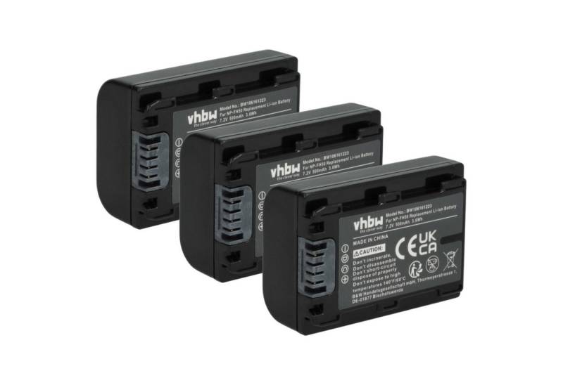 vhbw passend für Sony Alpha DSLR-A330, DSLR-A330L, DSLR-A290L, DSLR-A290Y Kamera-Akku Li-Ion 500 mAh von vhbw