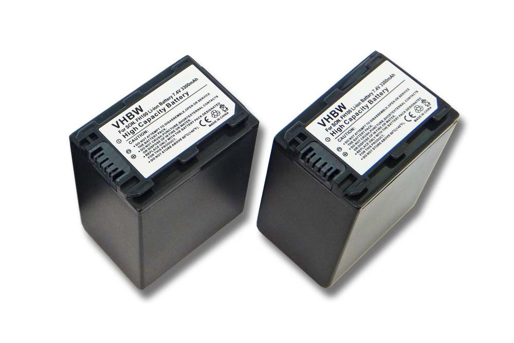 vhbw passend für Sony Alpha DSLR-A390, DSLR-A390L, DSLR-A390Y Camcorder Kamera-Akku Li-Ion 3300 mAh von vhbw