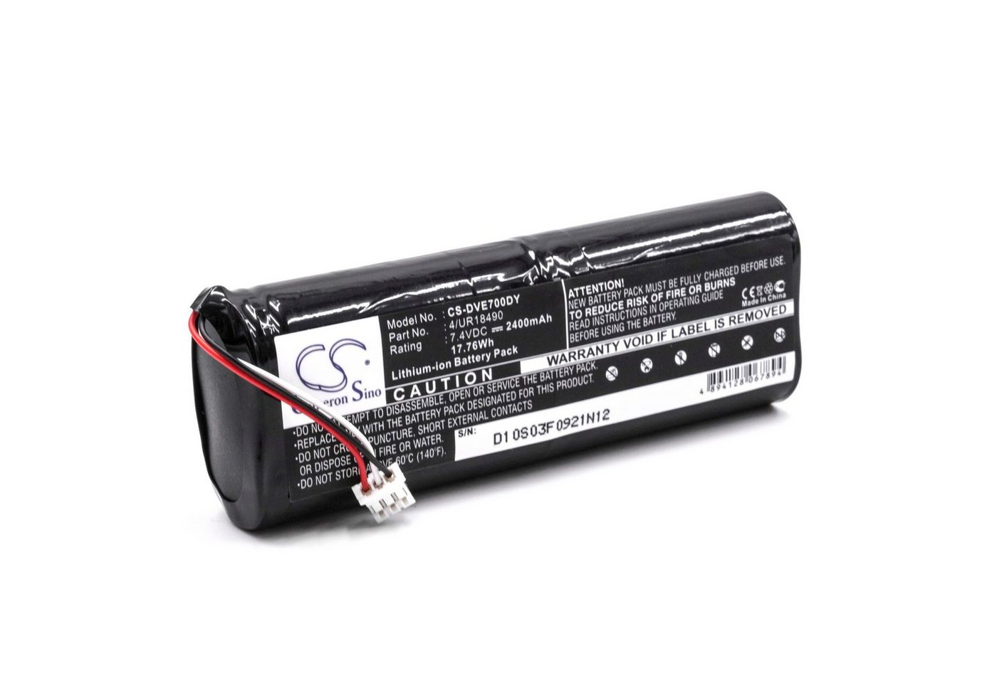 vhbw passend für Sony D-VE7000S DVD Walkman (2400 mAh, 7,4 V, Li-Ion) Akku Li-Ion 2400 mAh von vhbw