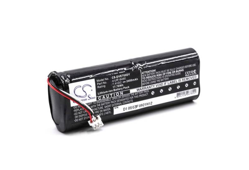 vhbw passend für Sony D-VE7000S DVD Walkman (2400 mAh, 7,4 V, Li-Ion) Akku Li-Ion 2400 mAh von vhbw