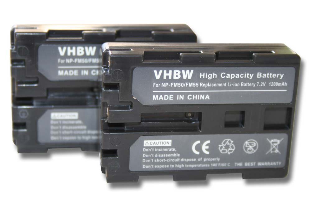 vhbw kompatibel mit Sony DCR-DVD Serie DCR-DVD91, DCR-DVD300 Kamera-Akku Li-Ion 1400 mAh (7,4 V) von vhbw