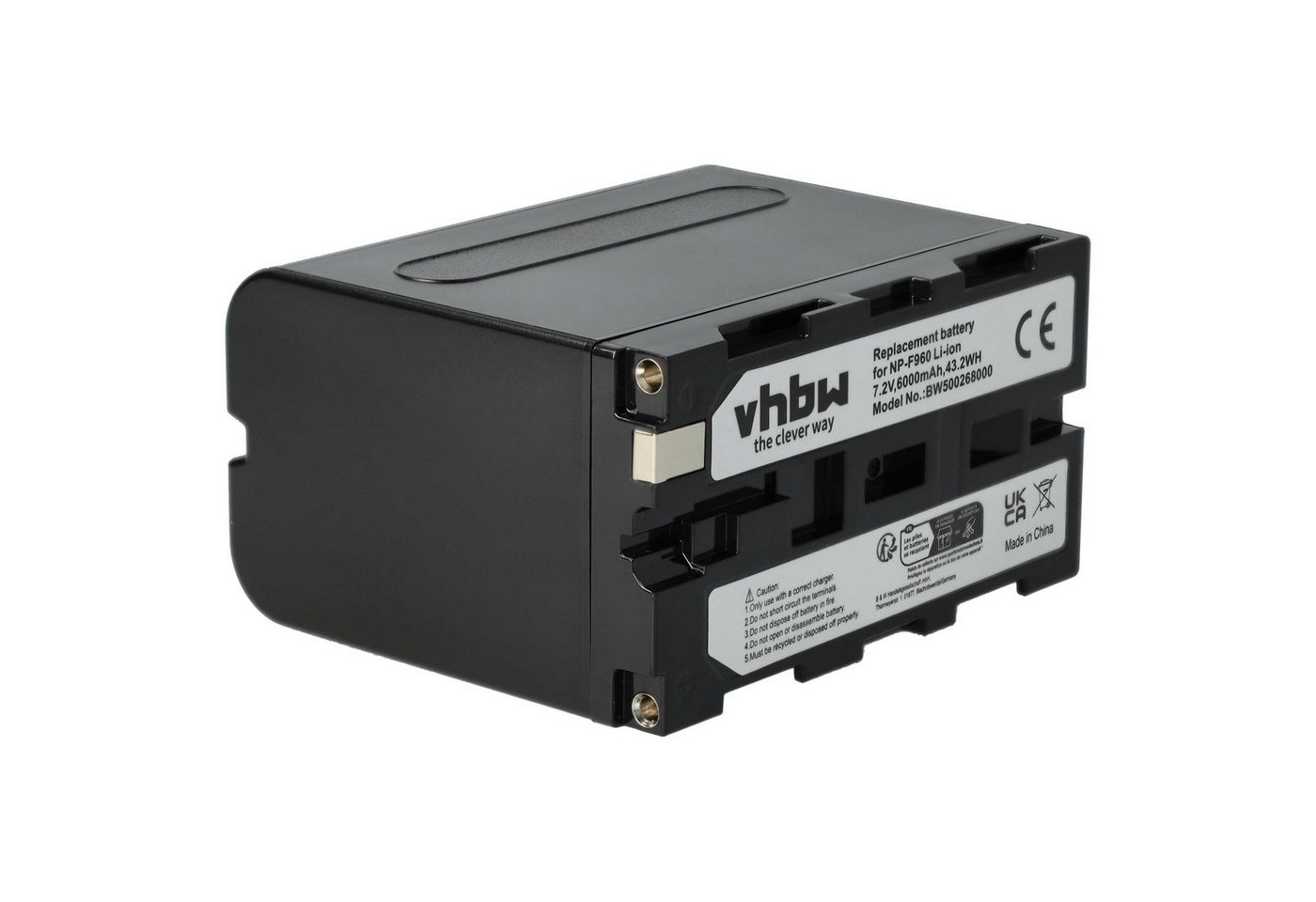 vhbw passend für Yongnuo YN-1200 CRI 95+ 3200-5500K, YN-216 3200-5500K, Kamera-Akku Li-Ion 6000 mAh von vhbw