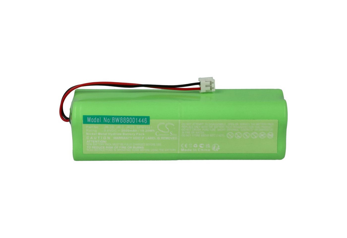 vhbw passend für Spektrum XP662, DX7, XP7202, JR 11X, XP8103A, X378A, Drohnen-Akku NiMH 2000 mAh von vhbw