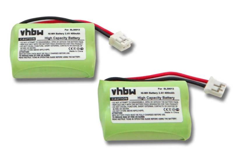 vhbw kompatibel mit Switel MD 9600, 9700, 9300, 9500 Akku NiMH 400 mAh (2,4 V) von vhbw
