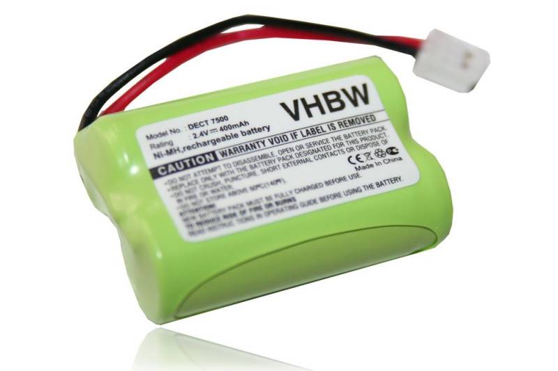 vhbw kompatibel mit Switel MD 9600, 9700, 9300, 9500 Akku NiMH 400 mAh (2,4 V) von vhbw