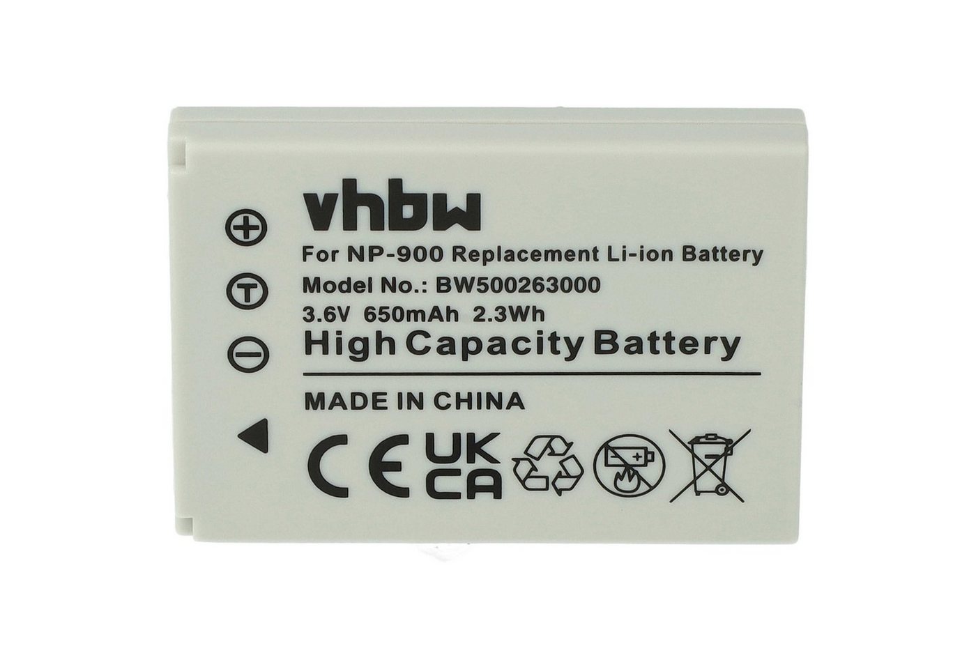 vhbw kompatibel mit TCM Digitalkamera 4, 2 Kamera-Akku Li-Ion 650 mAh (3,6 V) von vhbw