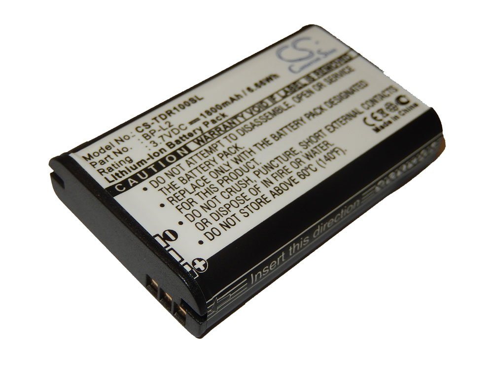 vhbw kompatibel mit Tascam GT-R1, DR-100 MKII, DR-100, DR-1 Akku Li-Ion 1800 mAh (3,7 V) von vhbw