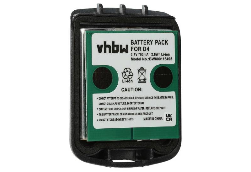 vhbw passend für Tenovis Integral D4 Festnetz & DECT (700 mAh, 3,7 V, Akku Li-Ion 700 mAh von vhbw