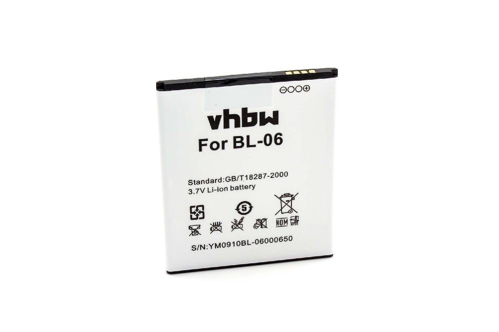 vhbw kompatibel mit ThL T6 Pro, T6, T6s, T6c Smartphone-Akku Li-Ion 2250 mAh (3,7 V) von vhbw