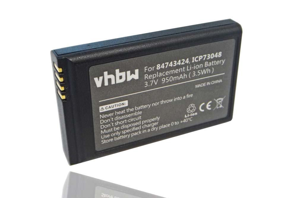 vhbw kompatibel mit Tunstall 7722 Dect Handset Akku Li-Ion 950 mAh (3,7 V) von vhbw