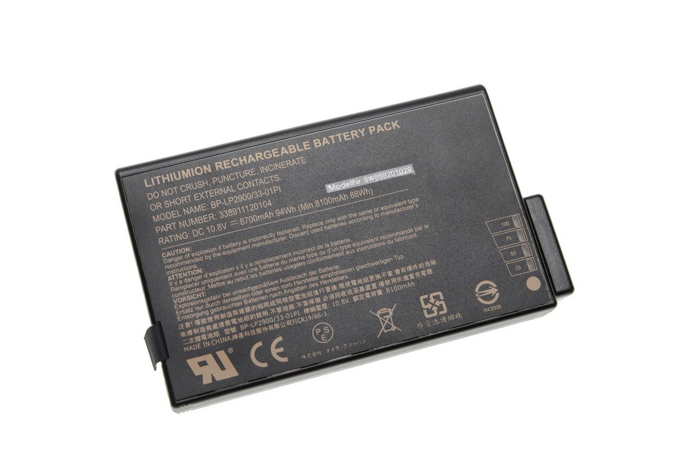 vhbw kompatibel mit Wedge Tech PowerBook 5 CD Laptop-Akku Li-Ion 8700 mAh (10,8 V) von vhbw