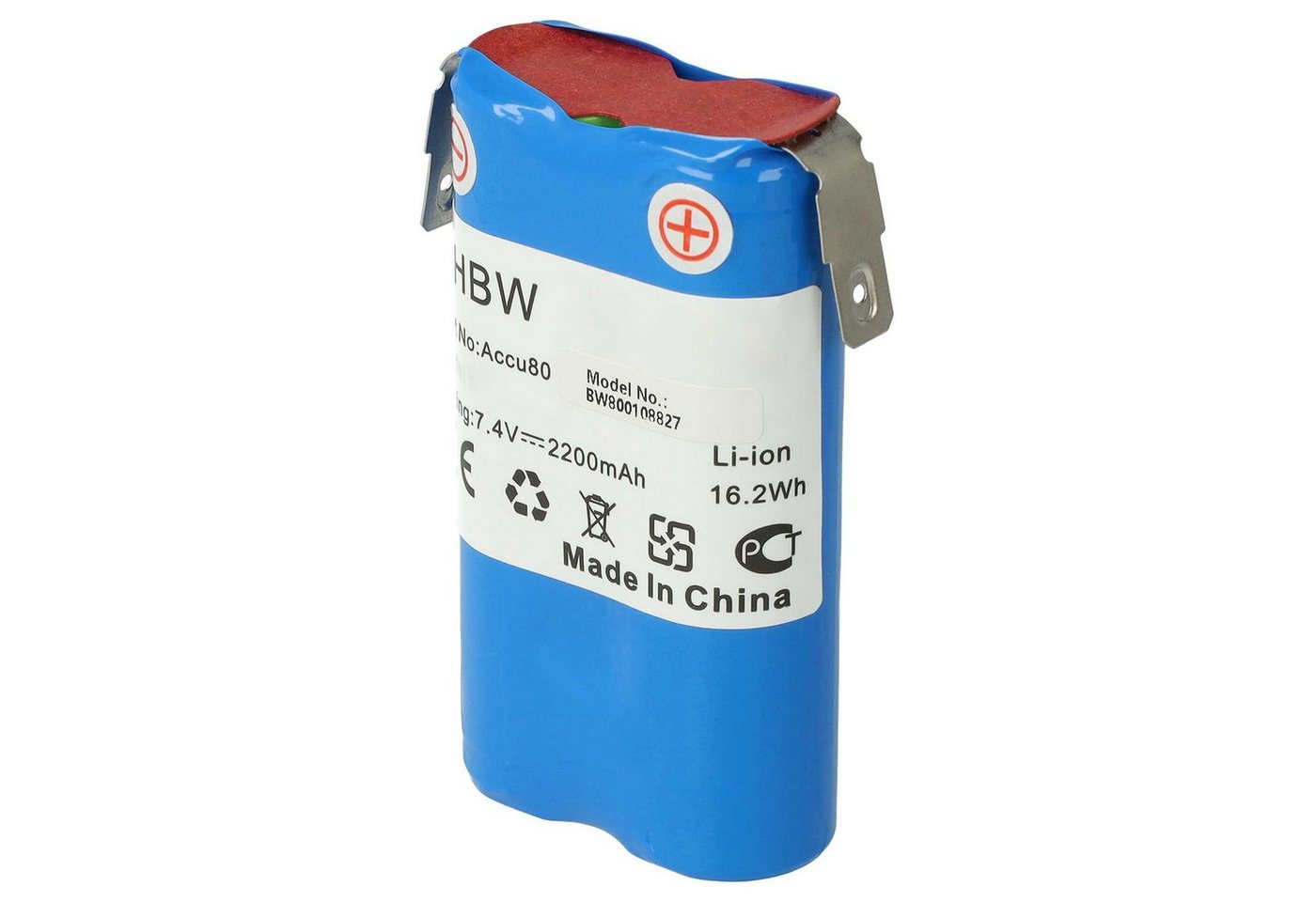 vhbw kompatibel mit Wolf Accu80, Neo Akku Li-Ion 2200 mAh (7,2 V) von vhbw