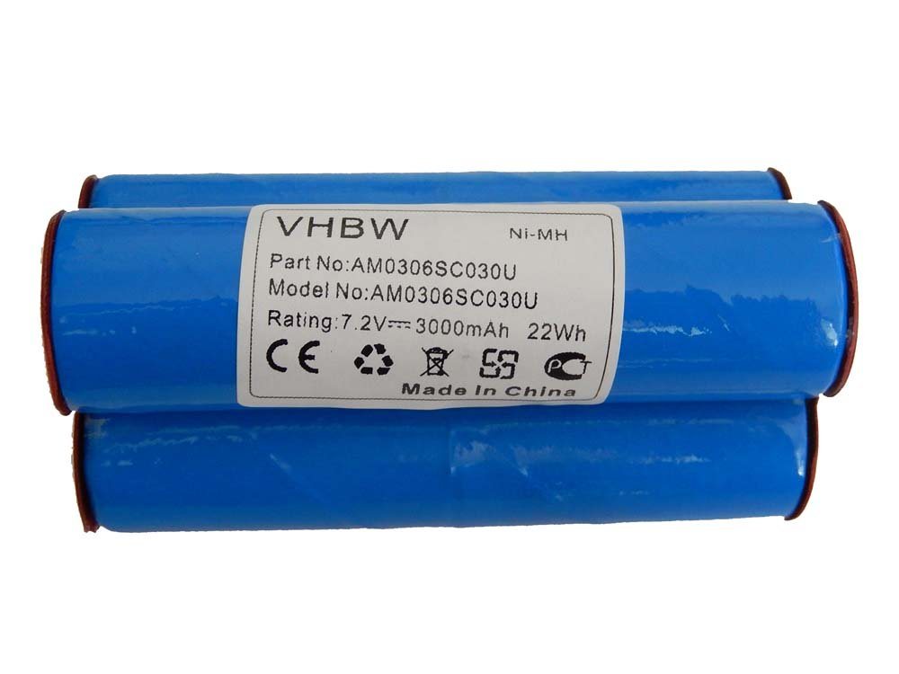 vhbw kompatibel mit Wolf Strauchschere BS80 Akku NiMH 3000 mAh (7,2 V) von vhbw