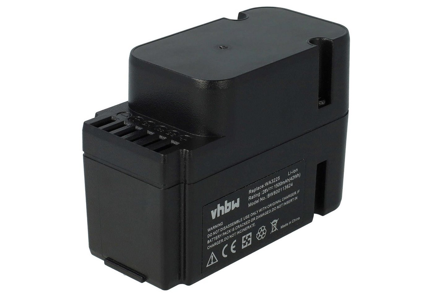 vhbw Ersatz für Worx WA3226, WA3565, WA3225 für Rasenmäher / Mähroboter Akku Li-Ion 1500 mAh von vhbw