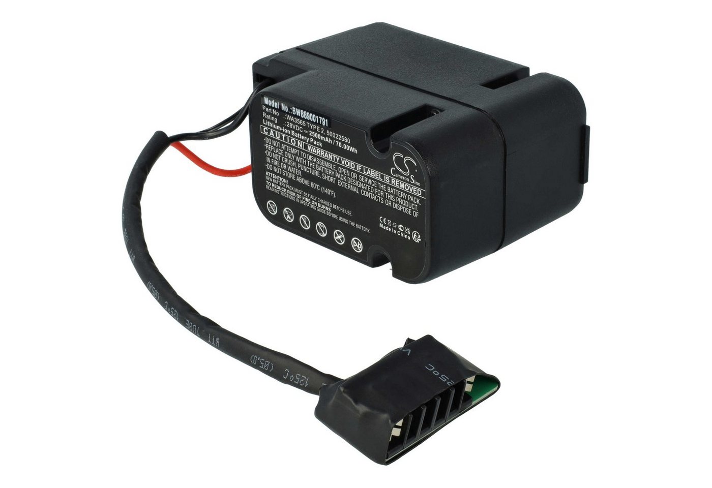 vhbw passend für Worx Landroid WG795E, Wg795e Typ 2 Rasenmäher / Mähroboter Akku Li-Ion 2500 mAh von vhbw