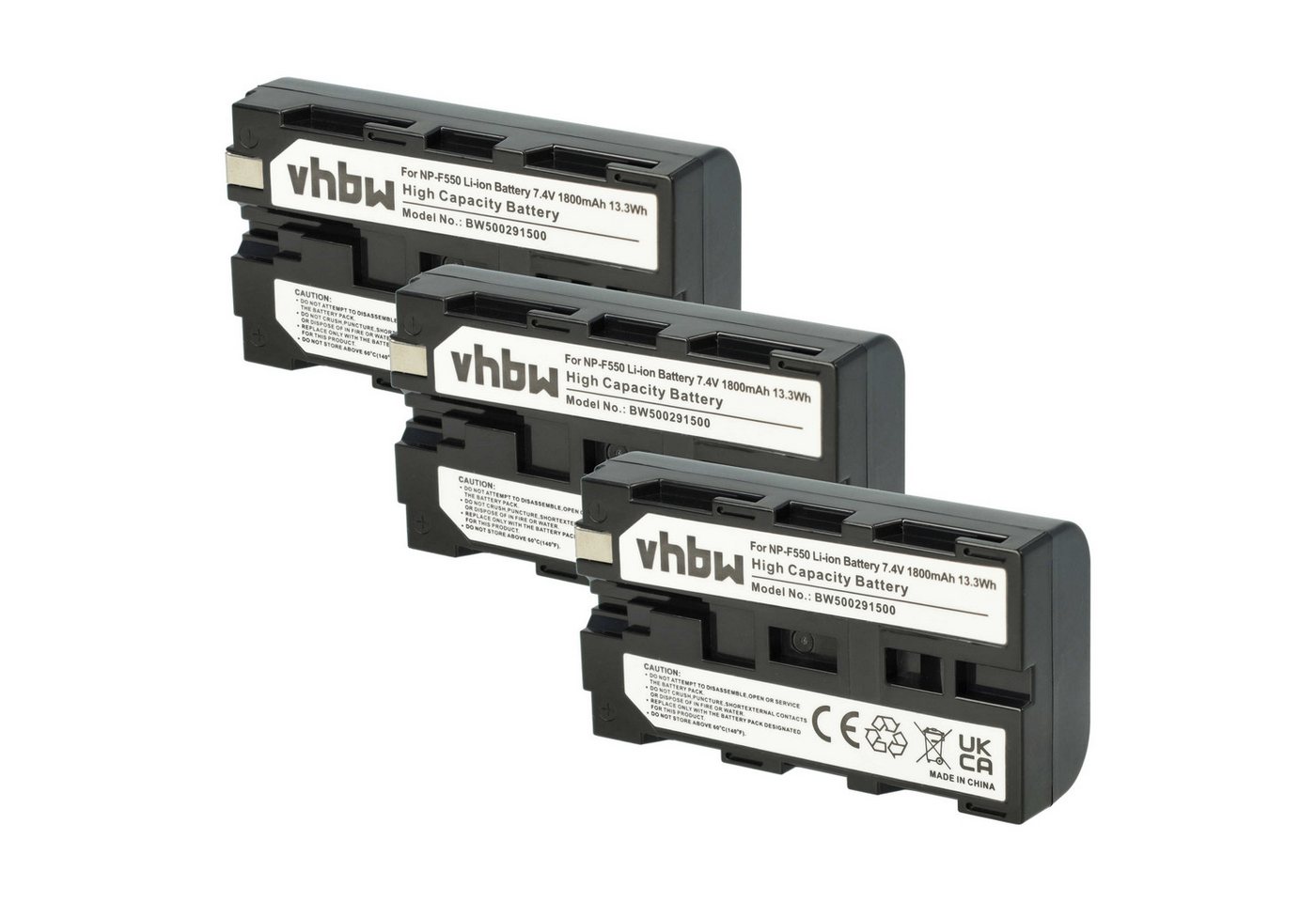 vhbw passend für Yongnuo YN-600 AIR PRO LED 3200-5550K CRI 95+ Kamera / Kamera-Akku Li-Ion 1800 mAh von vhbw