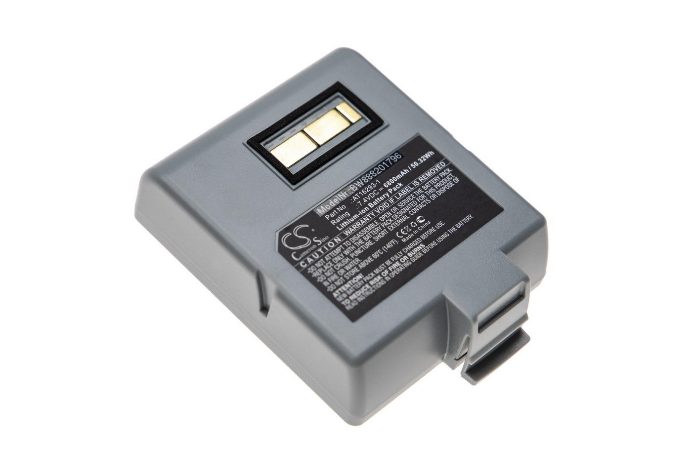 vhbw kompatibel mit Zebra QL420, QL420+, QL420 Plus Akku Li-Ion 6800 mAh (7,4 V) von vhbw