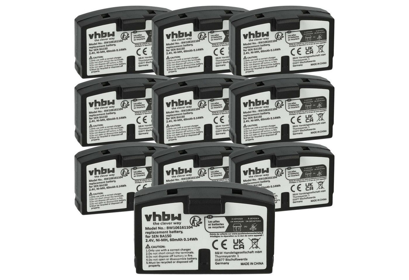 vhbw passend für AKG Kopfhörer Balance K 216 AFC, K 215 AFC, K 122 IR Akku NiMH 60 mAh von vhbw