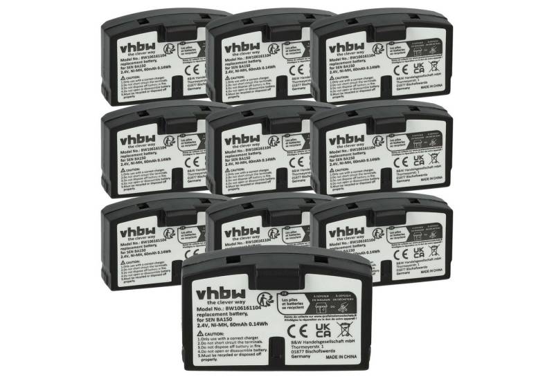 vhbw passend für AKG Kopfhörer Balance K 216 AFC, K 215 AFC, K 122 IR Akku NiMH 60 mAh von vhbw