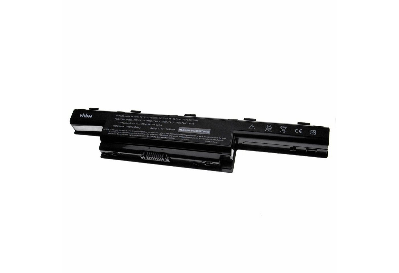 vhbw passend für Acer Aspire 4771, 4733Z, 4738, 4741, 4625, 4739, 4743, Laptop-Akku 5200 mAh von vhbw