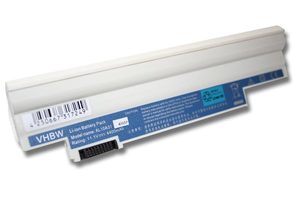 vhbw passend für Acer Aspire One 522-BZ465, 522-BZ824, AOD255-1134, Laptop-Akku Li-Ion 4400 mAh vhbw passend für Acer Aspire One 522-BZ465, 522-BZ824, AOD255-1134, Laptop-Akku Li-Ion 4400 mAh von vhbw
