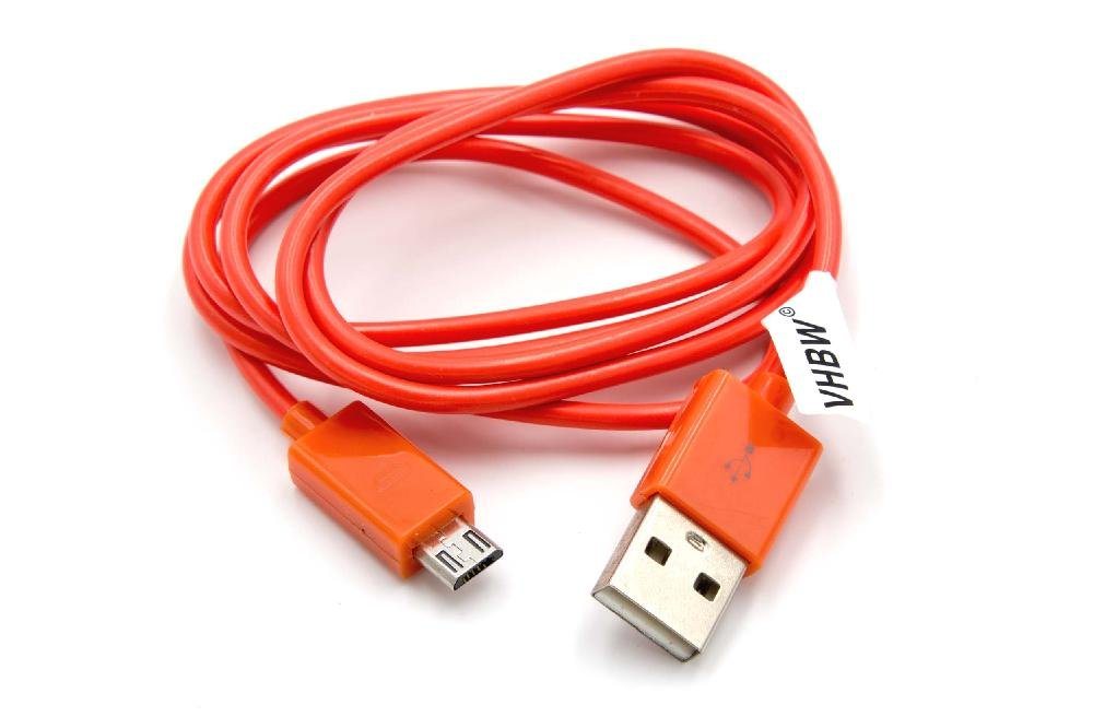 vhbw passend für Acer Liquid Z520, Z500, Z4, Z220, Z3, Z200, Z410, Z5 USB-Kabel, Micro-USB von vhbw
